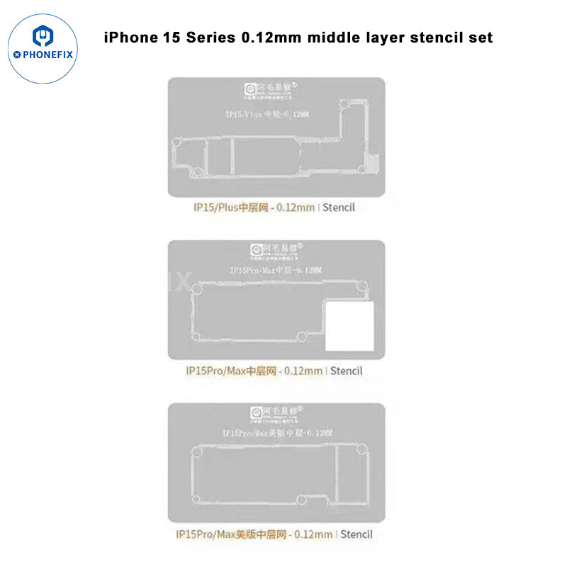 AMAOE iPhone 12-16 Pro Max Middle Layer Steel Mesh Positioning Mold