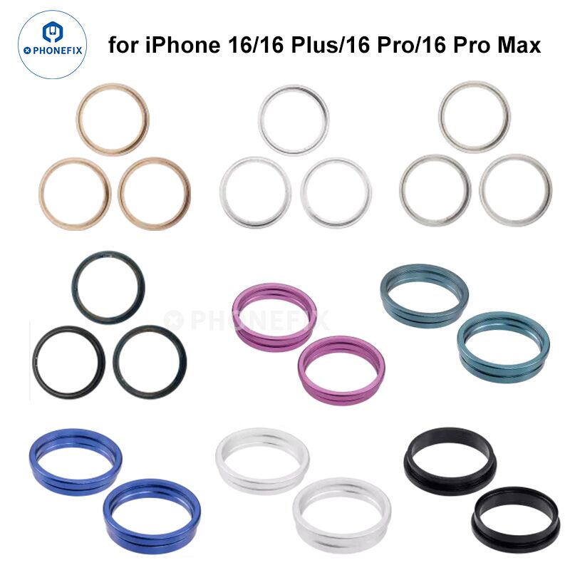 For iPhone X/11/12/13/14 Pro Max Back Camera Metal Ring Parts