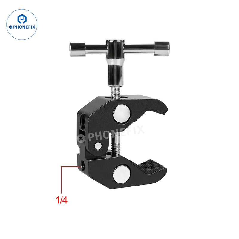 1/4 Screw Hole Magic Arm Fixed Bracket Super Pliers Clamp