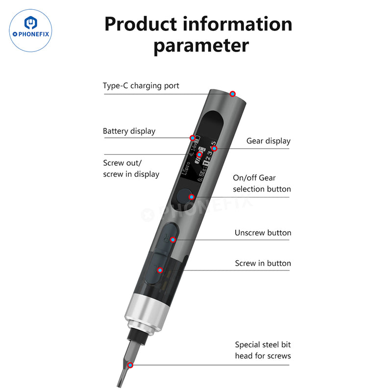 L5Pro Electric Screwdriver Mobile Repair Disassembly Tool Kit