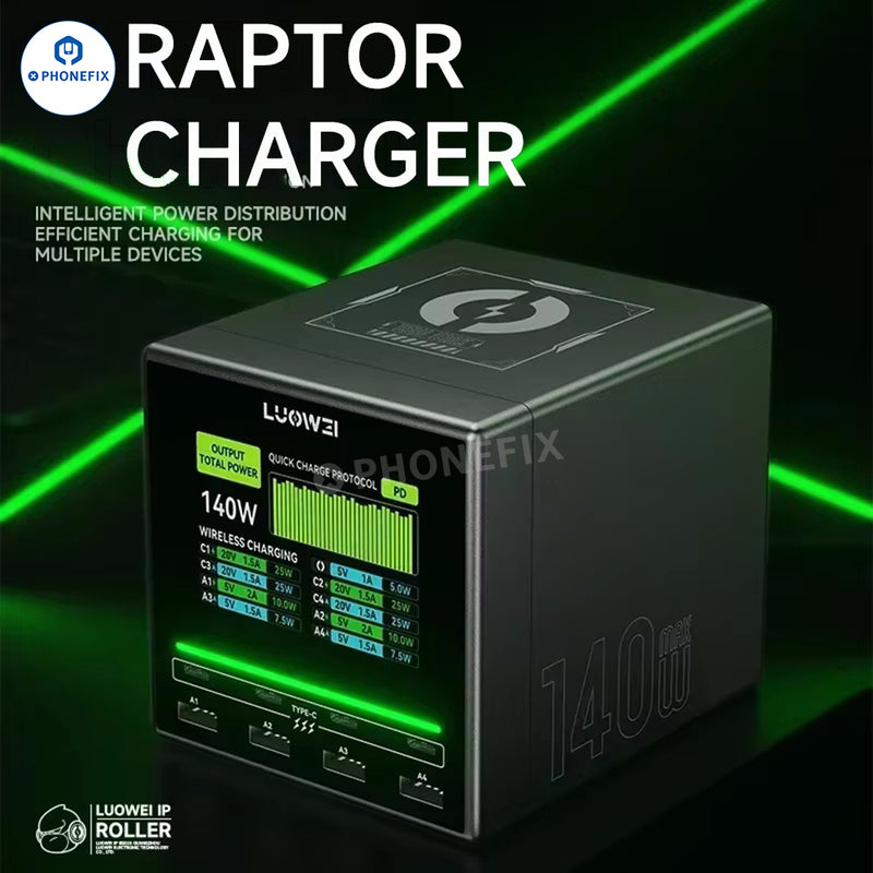 LUOWEI U1 MINI 140W Raptor Fast Charging Station Desktop Charger