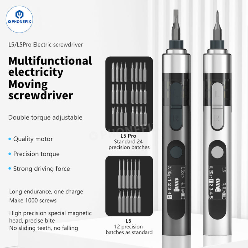 L5Pro Electric Screwdriver Mobile Repair Disassembly Tool Kit