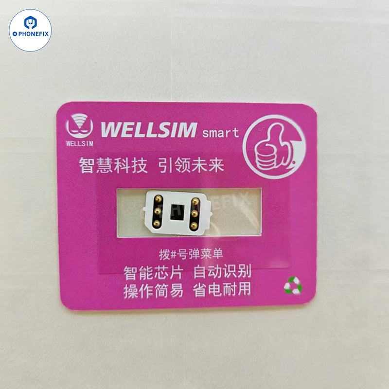 WELLSIM Smart SIM Unlocking Card For iOS18 iPhone XR-16 Pro Max