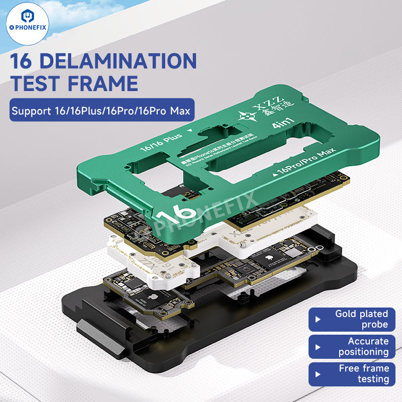 XZZ iSocket for iPhone 16 Plus/16 Pro Max Motherboard Layering Test