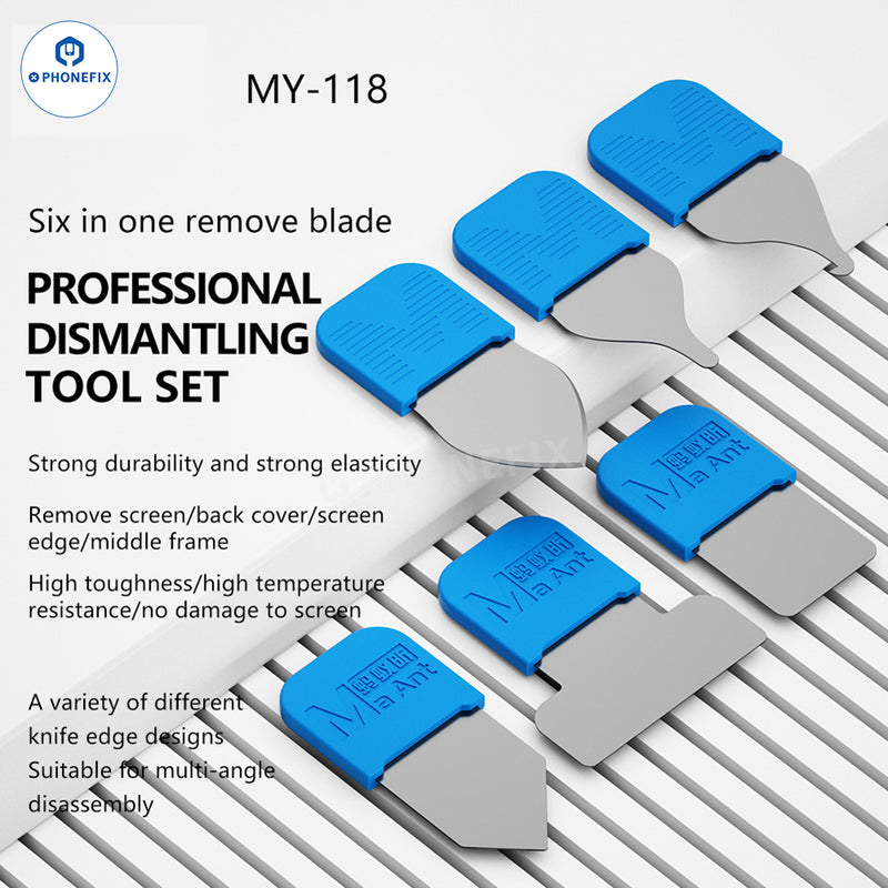 MaAnt MY-118 6-in-1 Pry Blade Phone Disassembly Tool Set