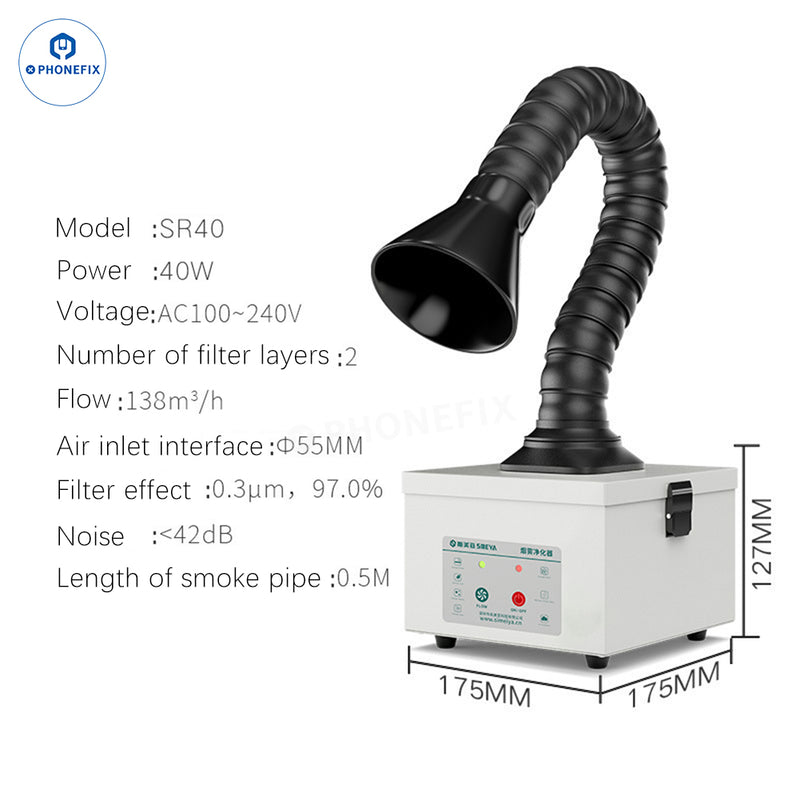 AIXUN ES02 Fume Extractor Phone PCB Soldering Smoke Absorber