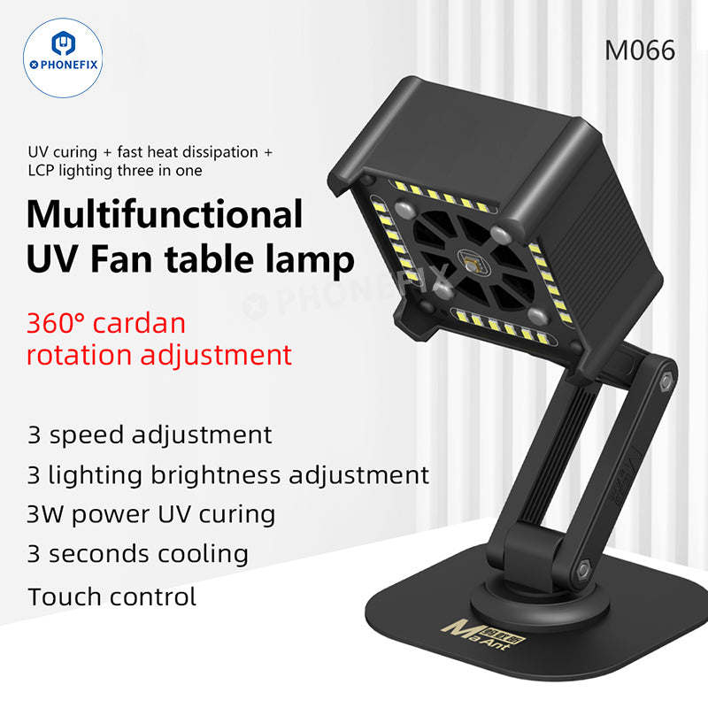 MaAnt M066 Rechargeable Lighting UV Curing Cooling Fan