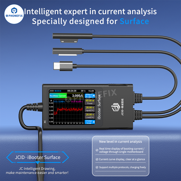 JC Drawing iBooter Surface Current Analyzer Real-time Data Monitoring