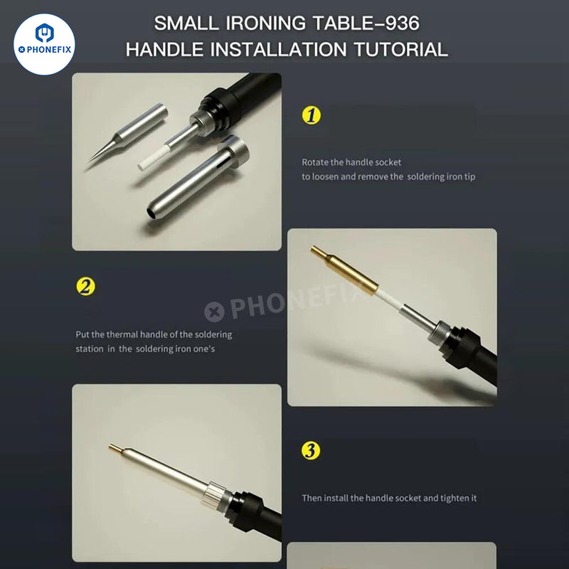 MECHANIC 900M-T-C9+ 936 T12 C210 C245 Soldering Iron Heating Table