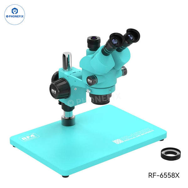 RF4 RF-6558X 6.5-58X Synchronous Trinocular Stereo Microscope