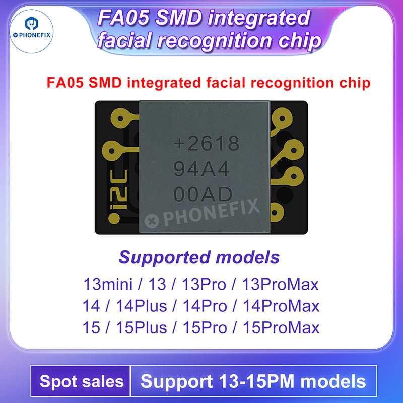 i2C FA02 FA05 Face ID Repair Integrated Chip For iPhone X-15 Pro Max