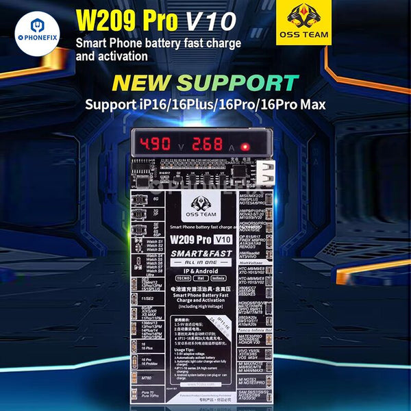 W209 Pro 2 IN 1 iPhone Android Phone Battery Activation Charge Board