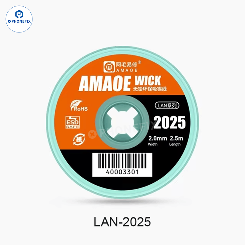 Amaoe BGA Desoldering Solder Wick PCB Tin Solder Sucking Wire