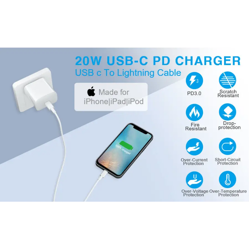 iPhone 13 12 Charger, iPhone Fast Charger,20W PD Algeria