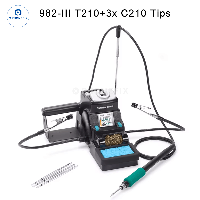 YIHUA 982-III C210 C115 Soldering Iron Station Two-hand Clamp