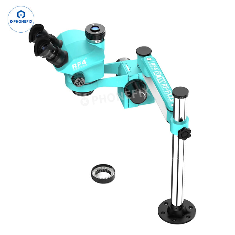 RF-FX23A RF-FX35A 7-50X Trinocular Stereo Microscope Swing Fixed Stand