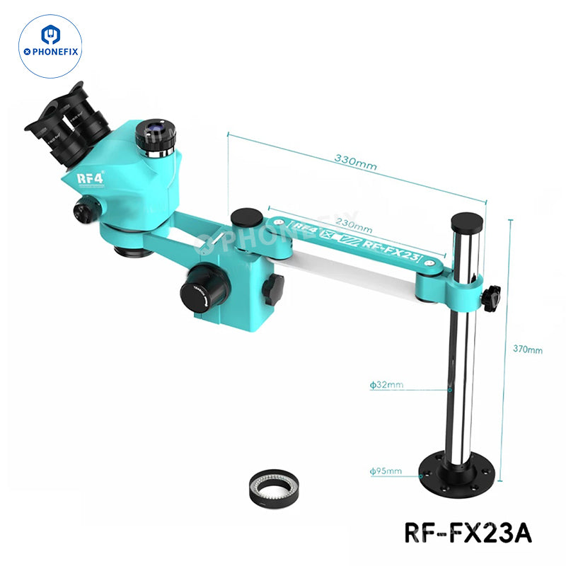 RF-FX23A RF-FX35A 7-50X Trinocular Stereo Microscope Swing Fixed Stand