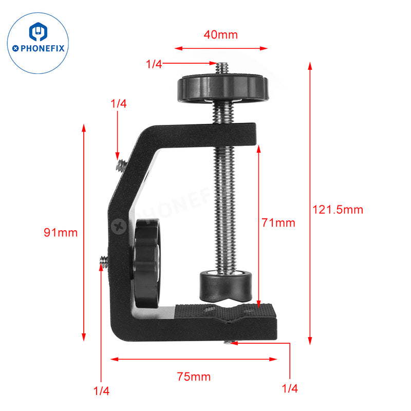 1/4 Screw Hole Magic Arm Fixed Bracket Super Pliers Clamp