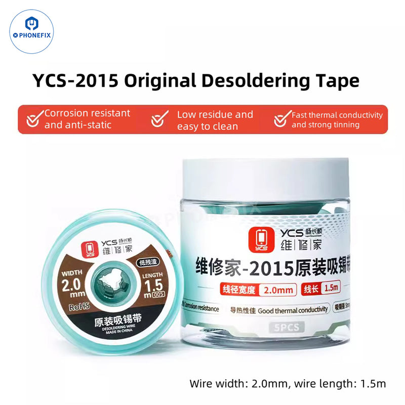 YCS Desoldering Wick 2015 2023 3520 BGA Tin Suction Solder Wire