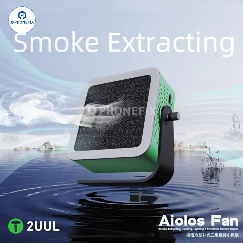 2UUL Aiolos Fan With Cooling Lighting Soldering Smoke Extraction