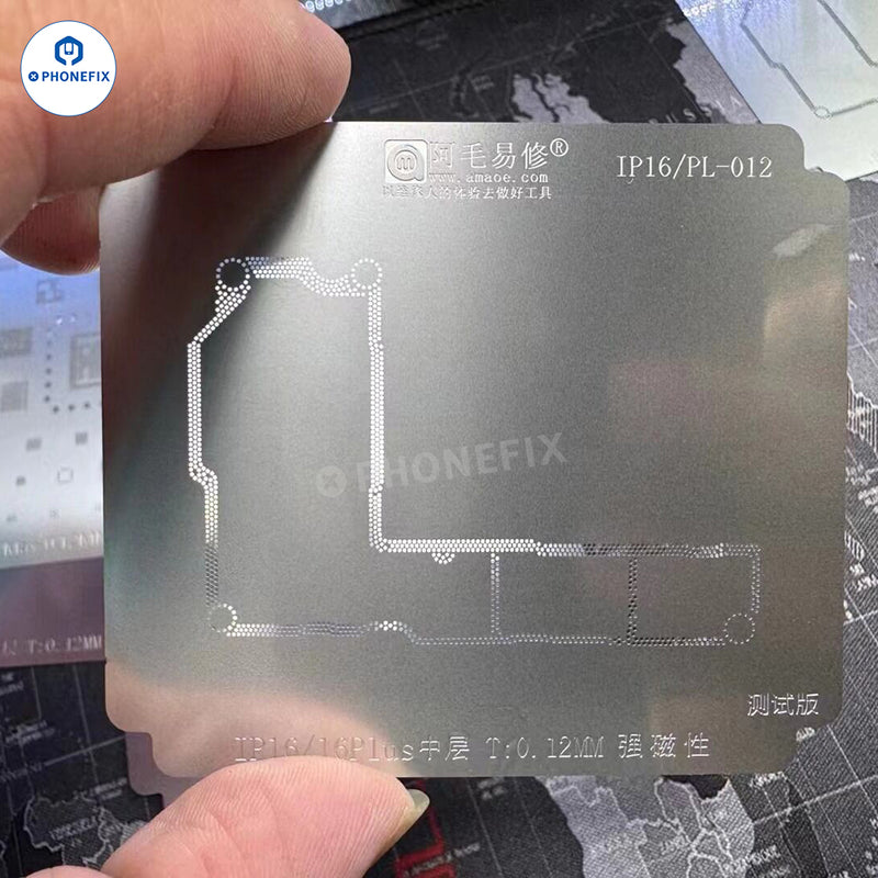 Amaoe IP16 A18 Middle Layer Reballing Stencil For iPhone 16 Pro Max