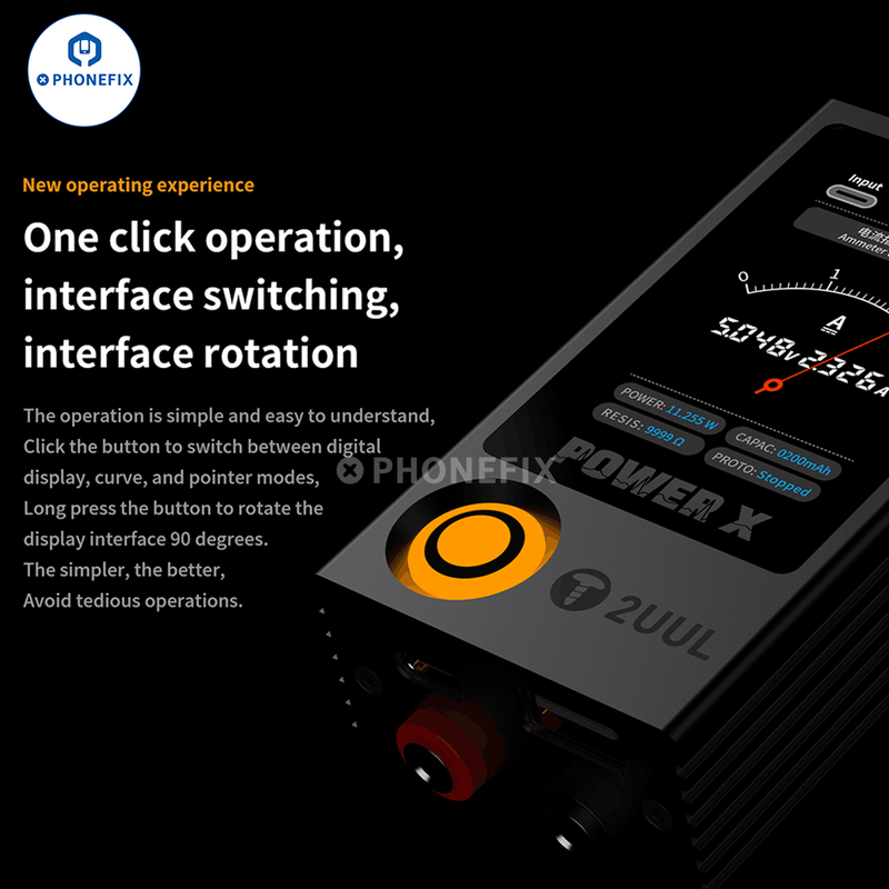 2UUL POWER X Tester Voltage Current Pointer Real-time Display