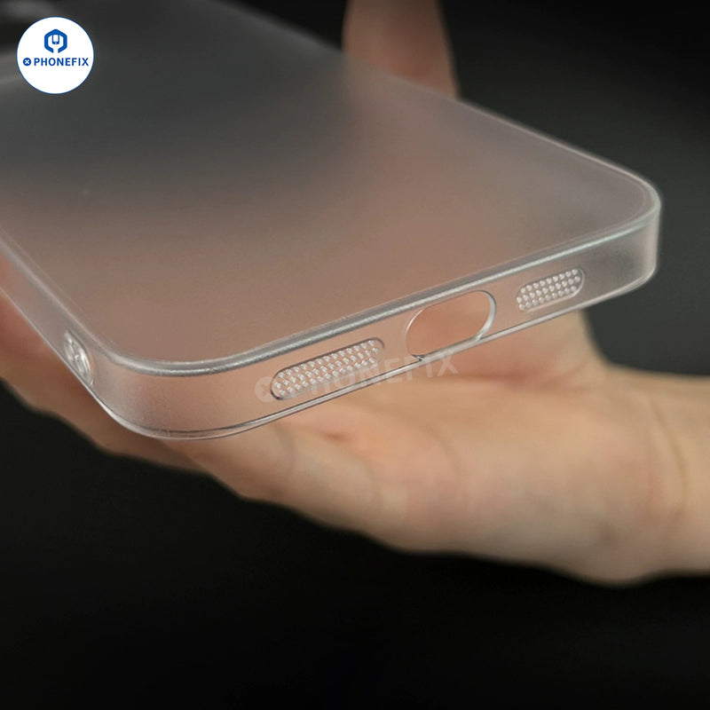 PC Matte Transparent Protective Case For iPhone 12-16 Pro Max