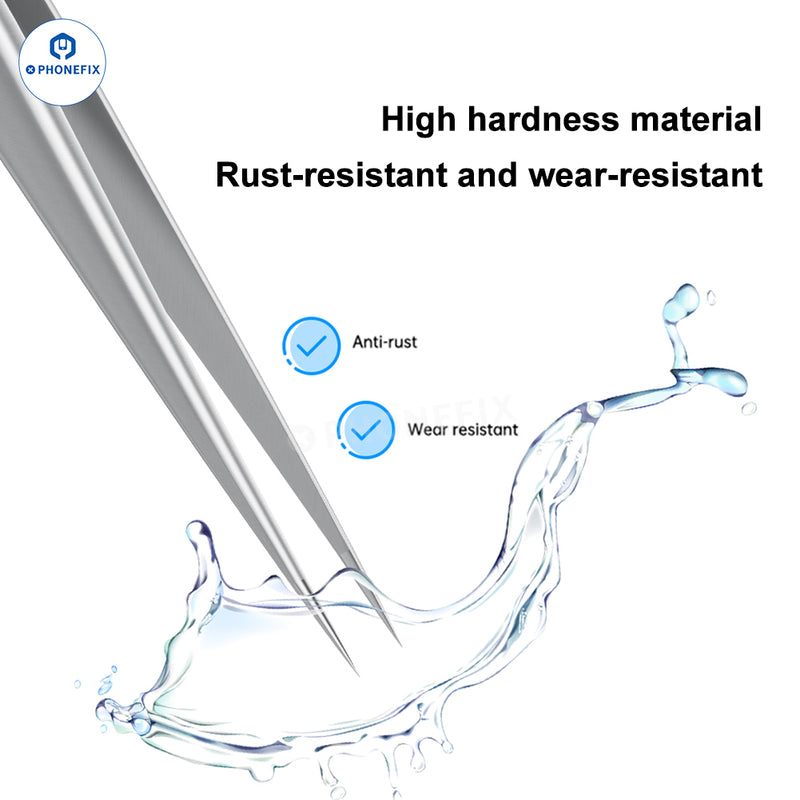 NB-01 Precision Long Sharp Tweezers IC Solder Wire Clamping Tool