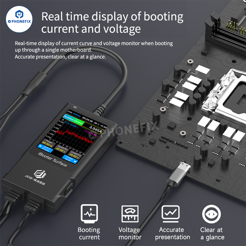 JC Drawing iBooter Surface Current Analyzer Real-time Data Monitoring