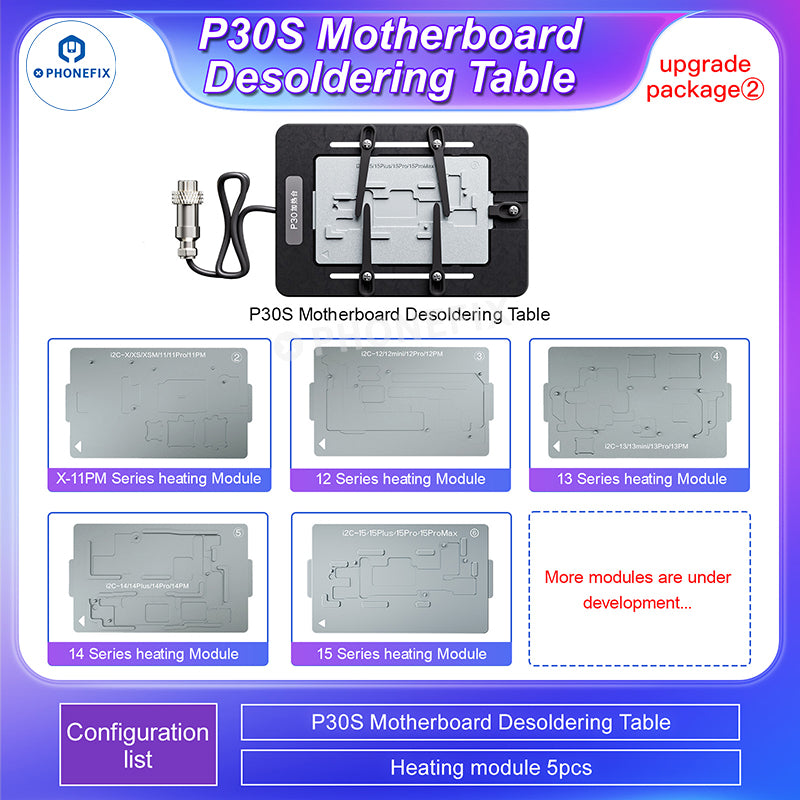 i2C P30S PCB Heating Desoldering Platform for iPhone X-16 Pro Max