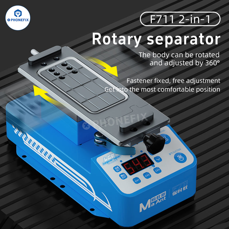 MaAnt F711 F712 Rotary Heating Separator Phone Screen Frame Remover