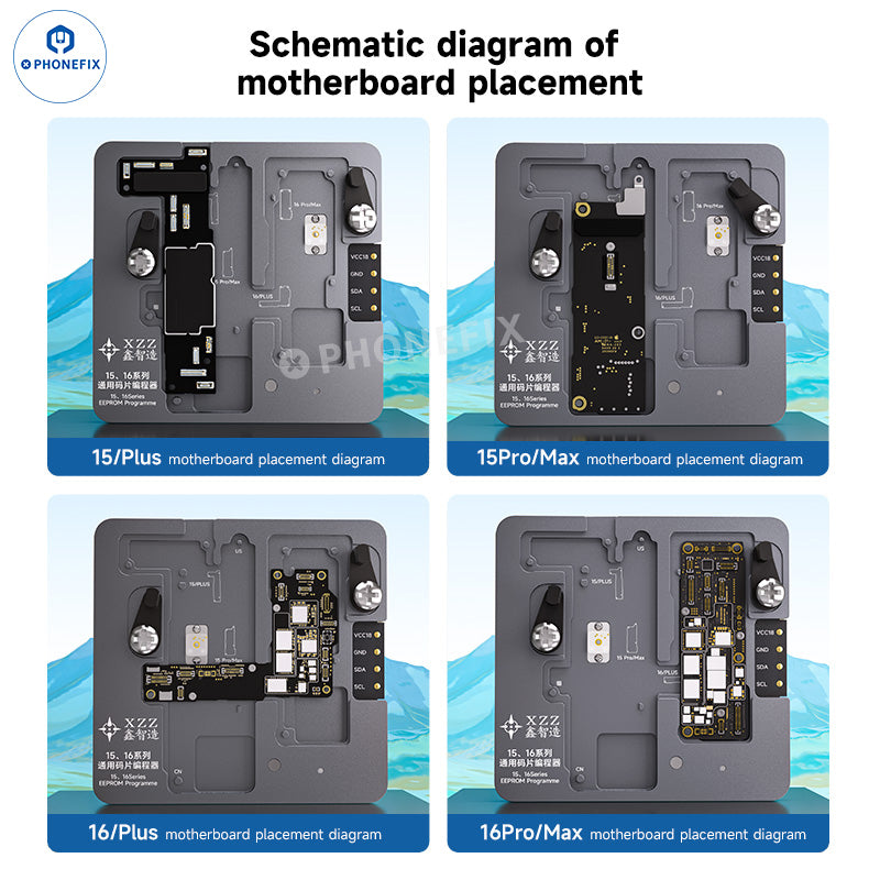 XZZ EEPROM Chip Read Write Programmer For iPhone X-16 Pro Max