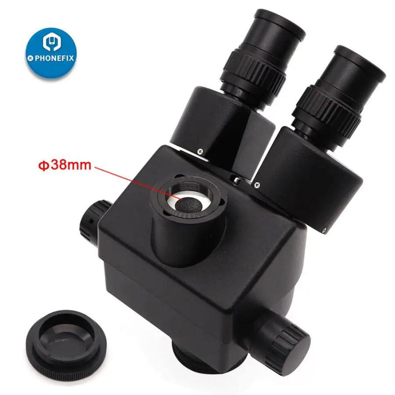 3.5X-90X Black Trinocular Stereo Microscope For Phone