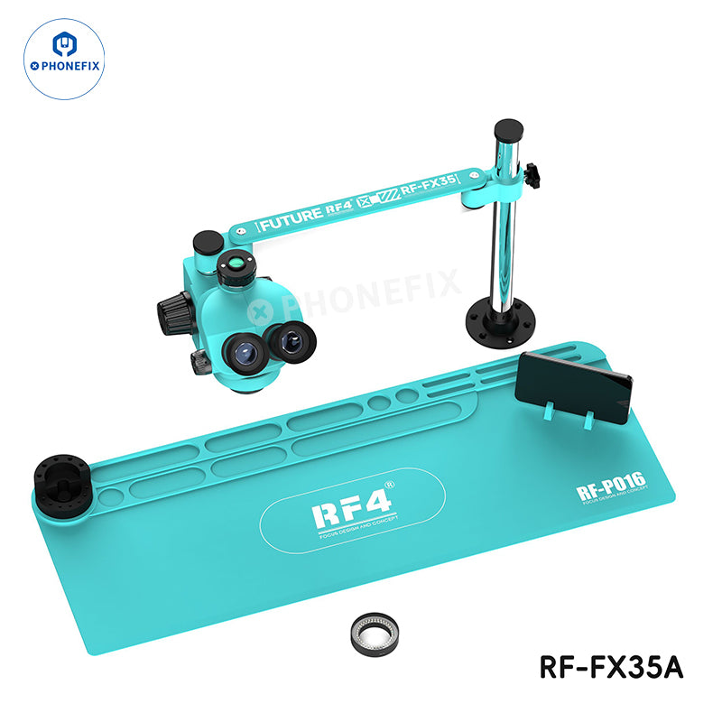 RF-FX23A RF-FX35A 7-50X Trinocular Stereo Microscope Swing Fixed Stand