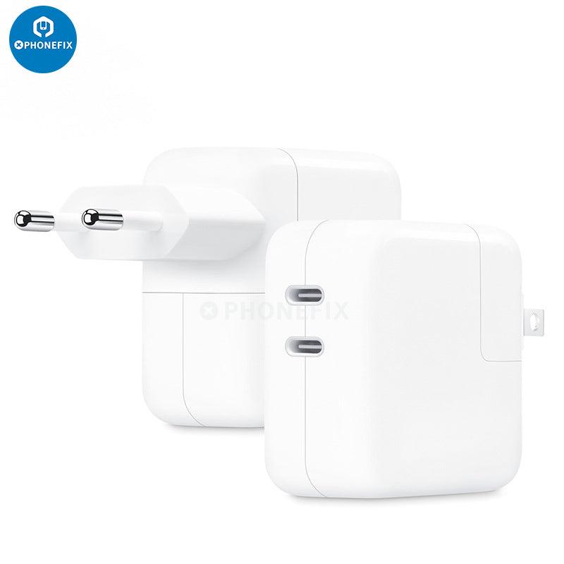 MacBook Power iPhone for Compact 35W USB-C Port Adapter Dual