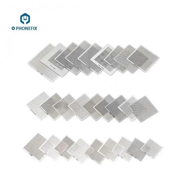 36Pcs BGA Reballing Stencils Kit For Cell Phone Soldering Rework Net - CHINA PHONEFIX