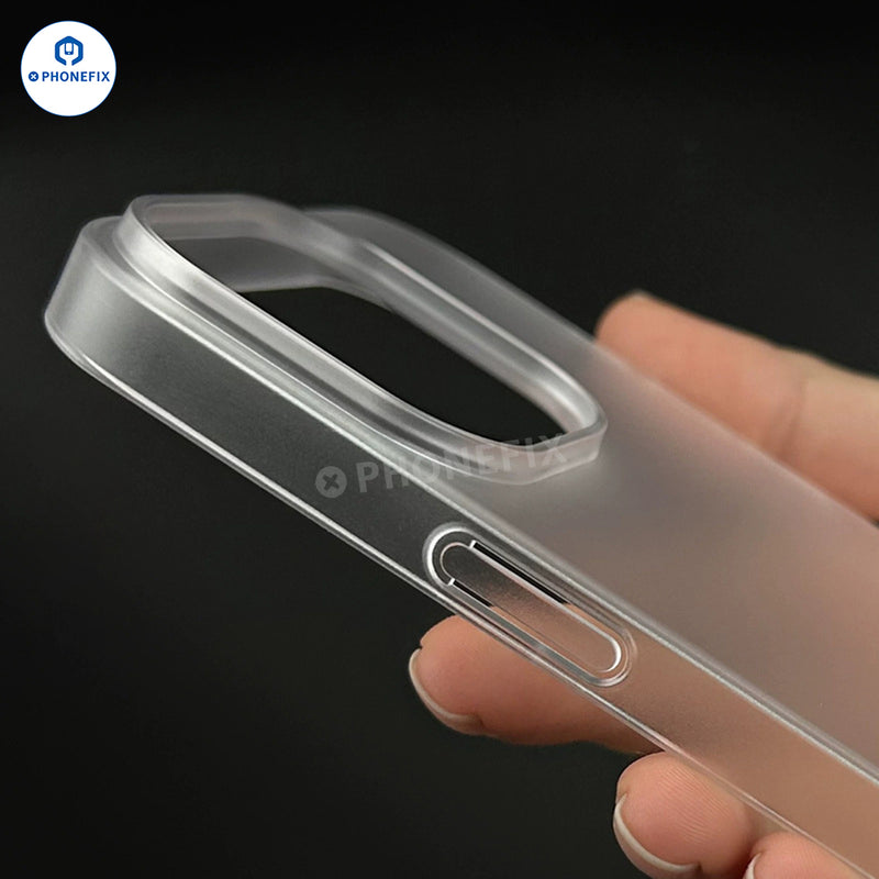 PC Matte Transparent Protective Case For iPhone 12-16 Pro Max