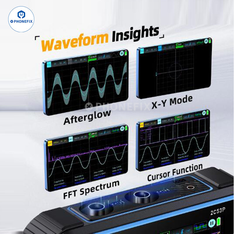 FNIRSI 2C53P 3 IN 1 Dual Channel Touch Screen Digital Oscilloscope