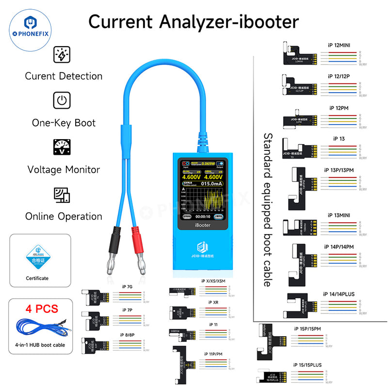 JCID iBooter Current Analyzer One-key Boot iPhone 7-16 Series