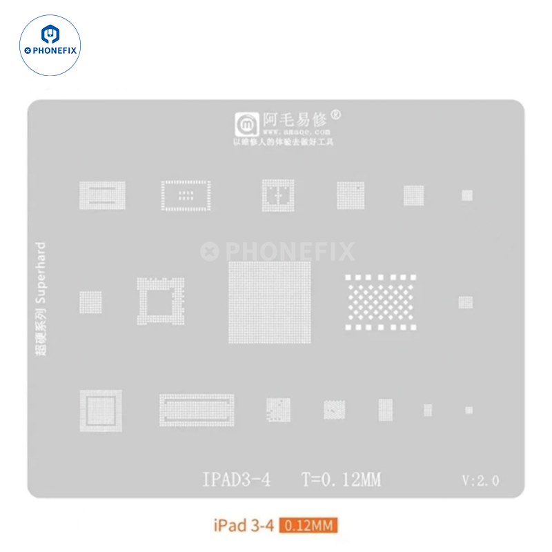 Amaoe Reballing Stencil For iPad Series CPU Nand Chips Soldering