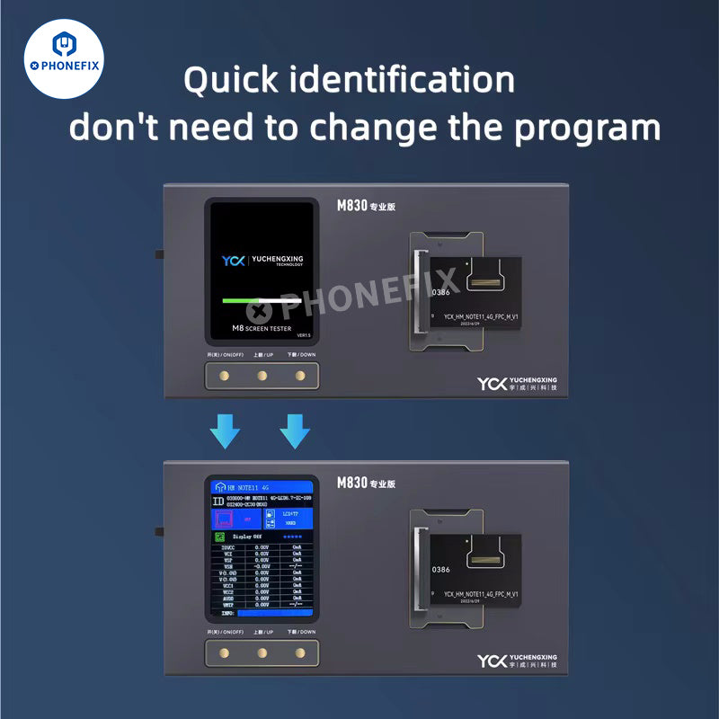 YCX M830 M8 Screen Tester for iPhone Samsung Huawei Android