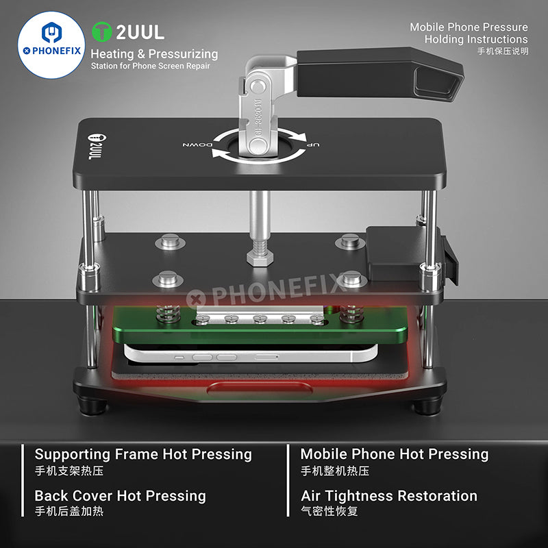 2UUL Heating Pressurizing Station For Phone Screen Pressure Repair