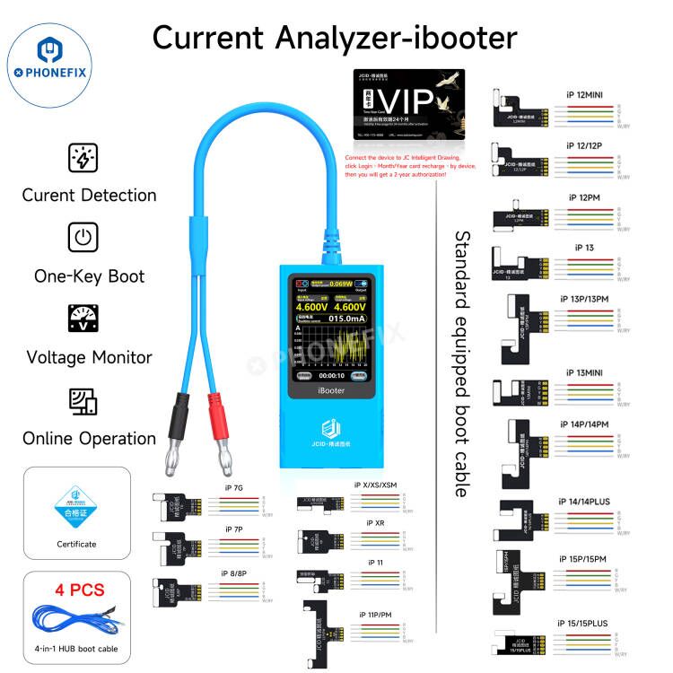 JCID iBooter Current Analyzer One-key Boot iPhone 7-16 Series