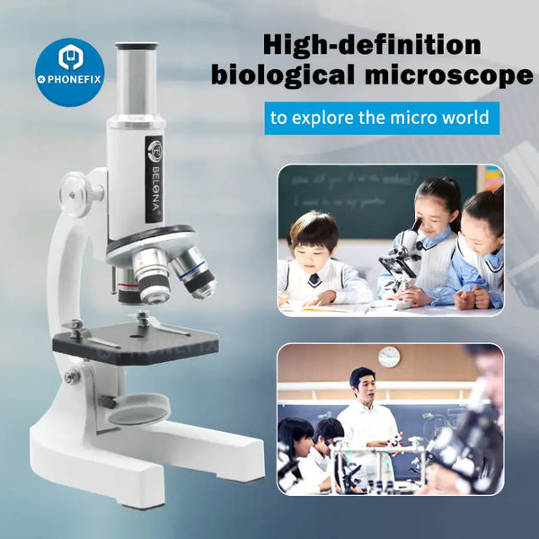 40X-640X Monocular Biological Microscope for Kids Beginner