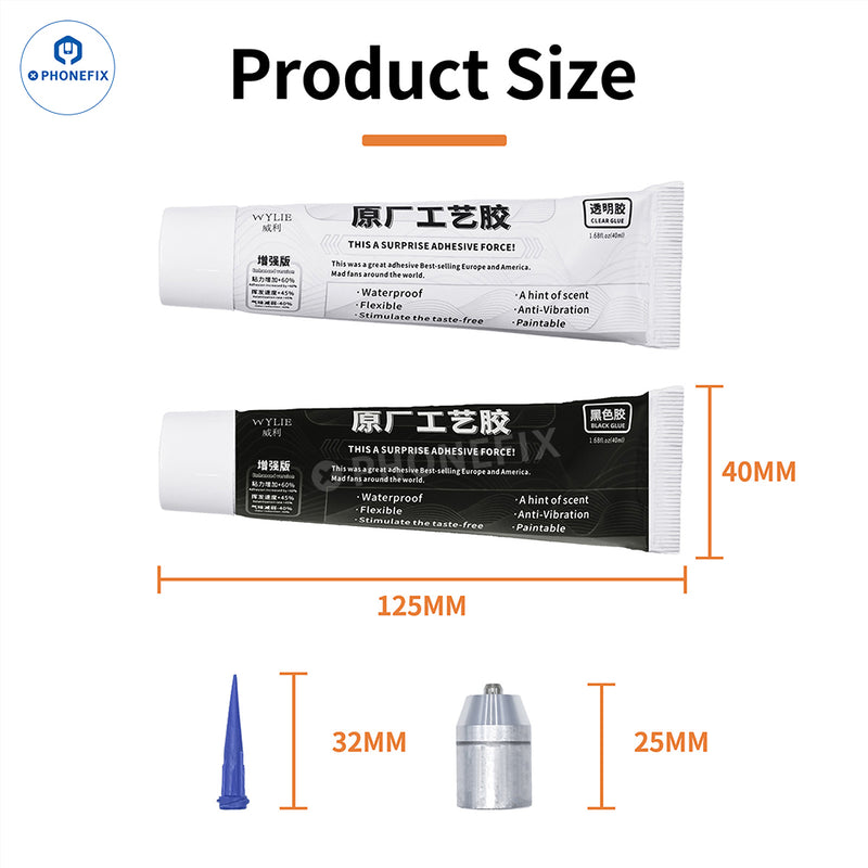 WYLIE Original Structural Adhesive Phone LCD Back Glass Repair Glue