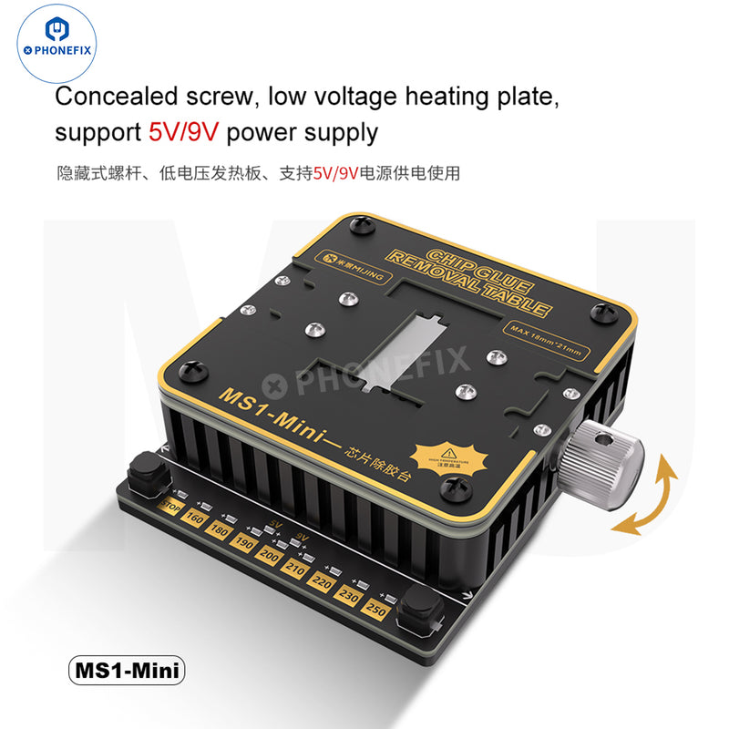 MIJING MS1-MINI Chip Glue Removal Table Heating Platform