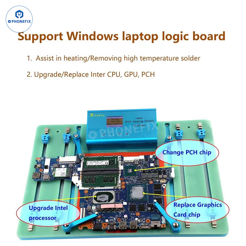 SoFix S-BGN2 Mini BAG Heating Station For Laptop MacBook PCB Soldering