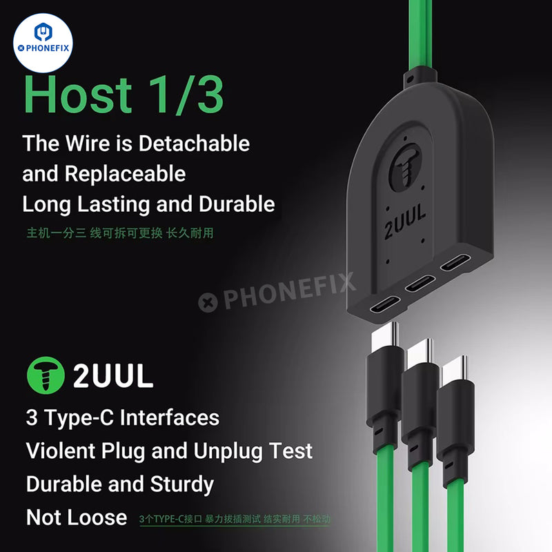 2UUL PW02 iOS Android Power Cable for iPhone 7-16 Huawei VIVO OPPO