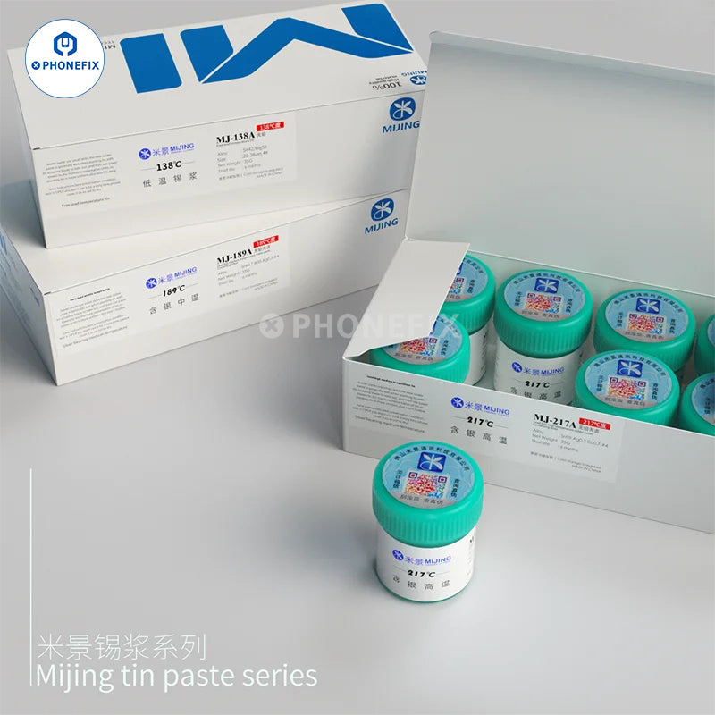 MiJing 138A 158A 190A 217A Lead-free Solder Tin Paste