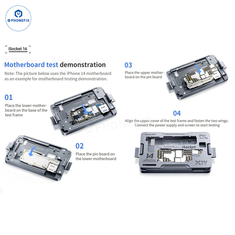 QianLi iSocket iPhone 16 Series 4-In-1 Motherboard Layered Test Fixture